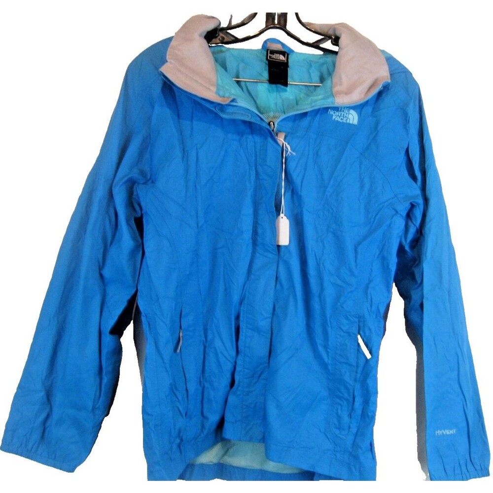 Girls The North Face Teal Mesh Lined Hooded Full Zip Ski Parka sz YL(18-20)